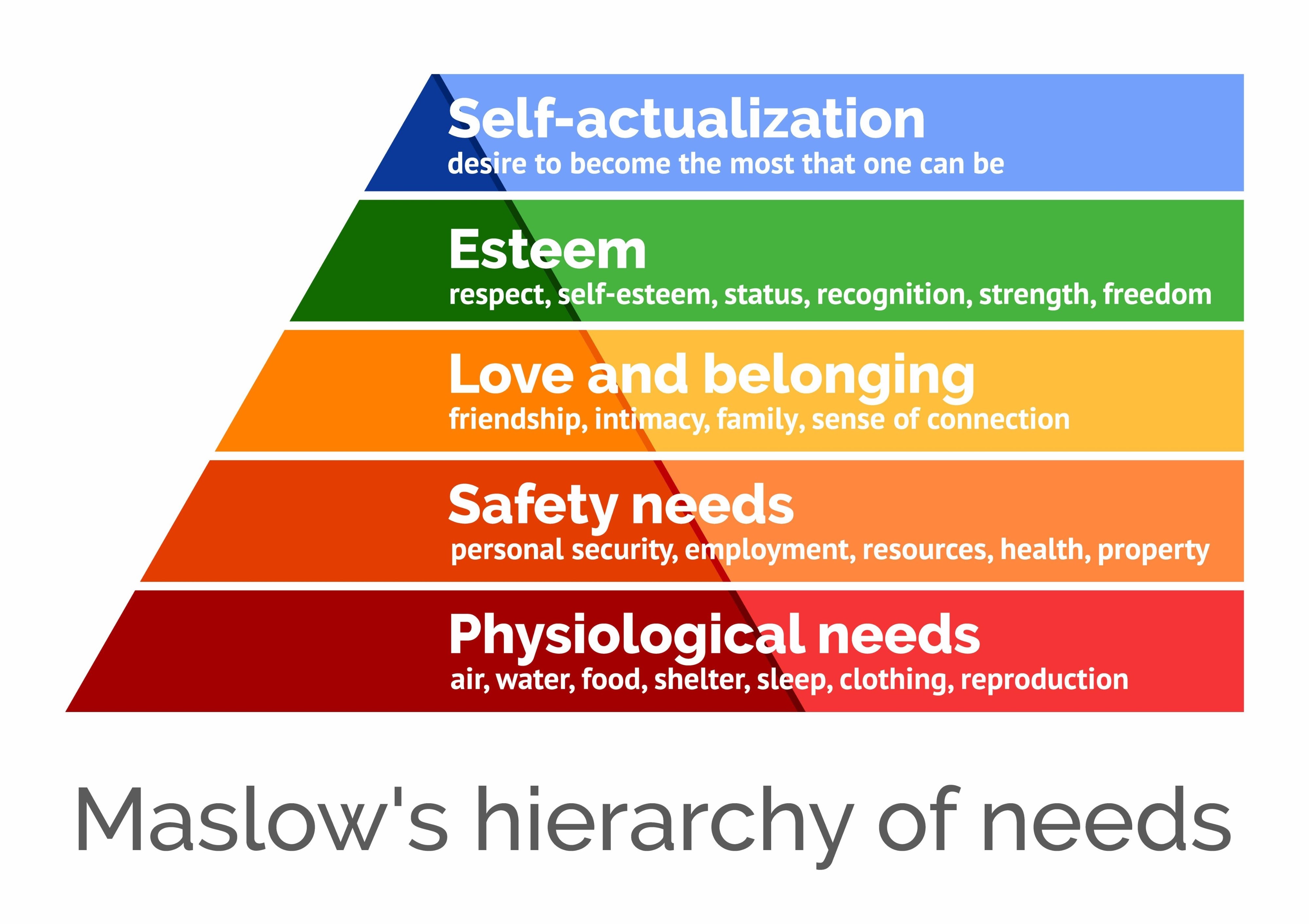 Maslow's hierarchy of needs